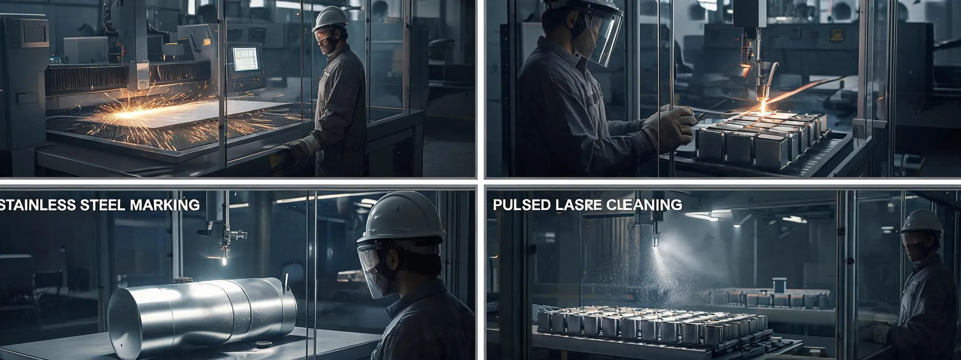 Fiber laser applications across cutting welding marking and cleaning cells