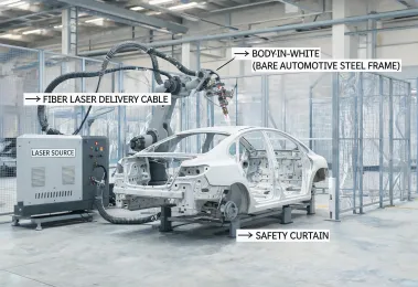 Automotive body laser welding